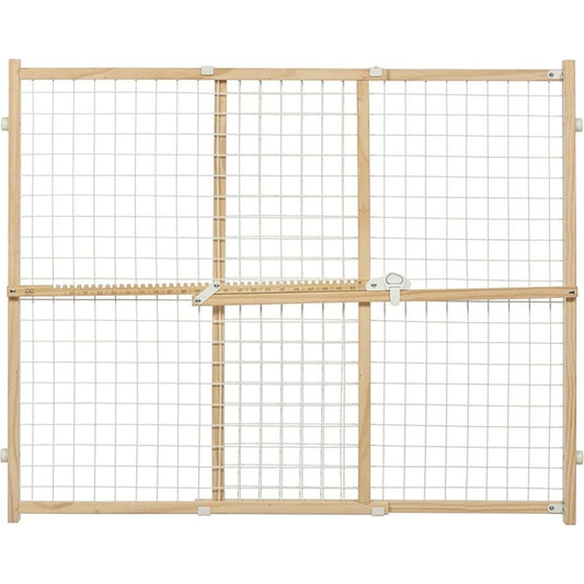 MidWest Wire Mesh Wood Presuure Mount Pet Safety Gate - 32" tall - 1 count