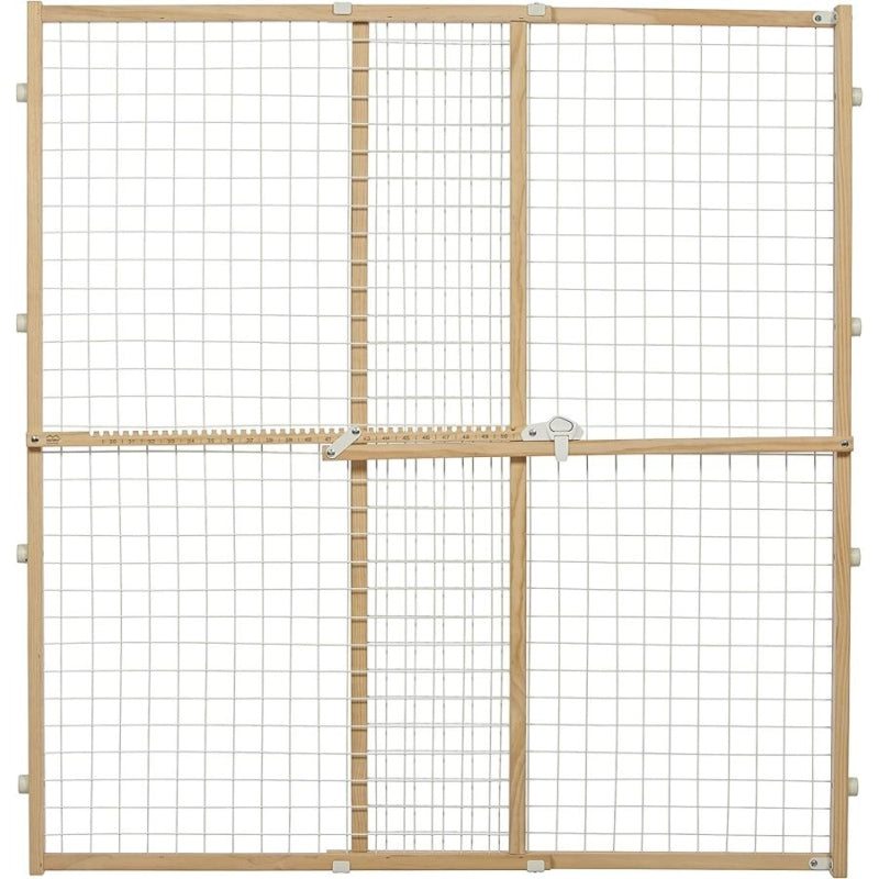 MidWest Wire Mesh Wood Presuure Mount Pet Safety Gate - 44" tall - 1 count