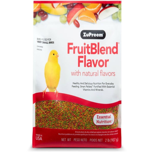 ZuPreem FruitBlend Flavor Bird Food for Very Small Birds - 2lbs
