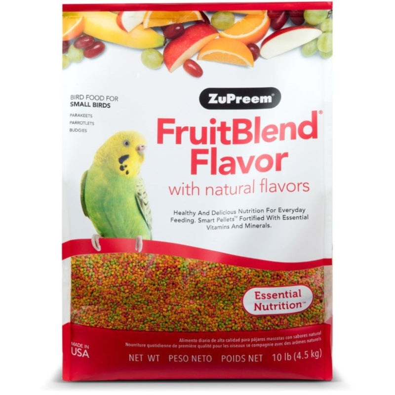 ZuPreem FruitBlend Premium Daily Bird Food - Small Birds - 10lbs