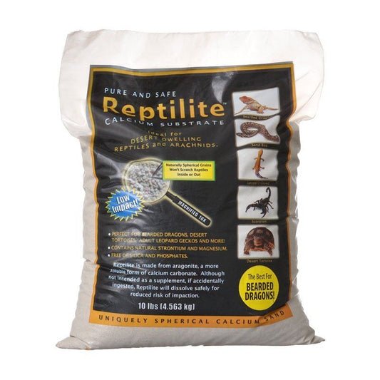 Blue Iguana Reptilite Calcium Substrate for Reptiles - Natural White - 40lbs - (4 x 10lb Bags)