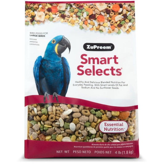 ZuPreem Smart Selects Bird Food for Large Birds - 4lbs