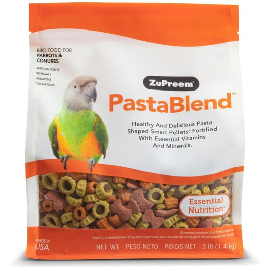 ZuPreem Pasta Blend Pellet Bird Food for Parrot and Conure - 3lbs
