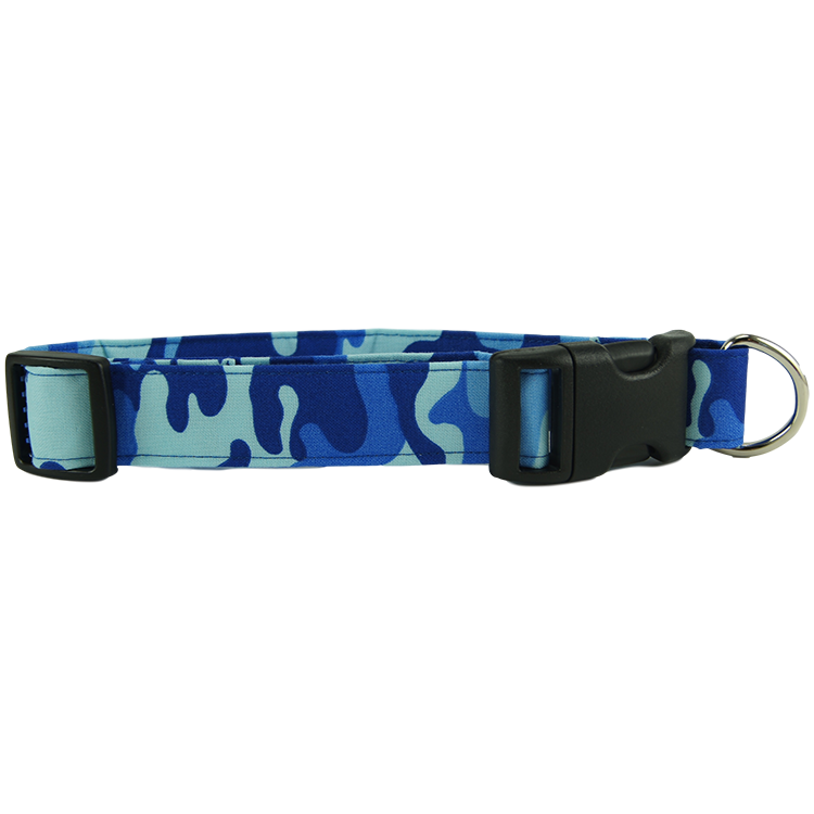 Blue Camo Dog Collar